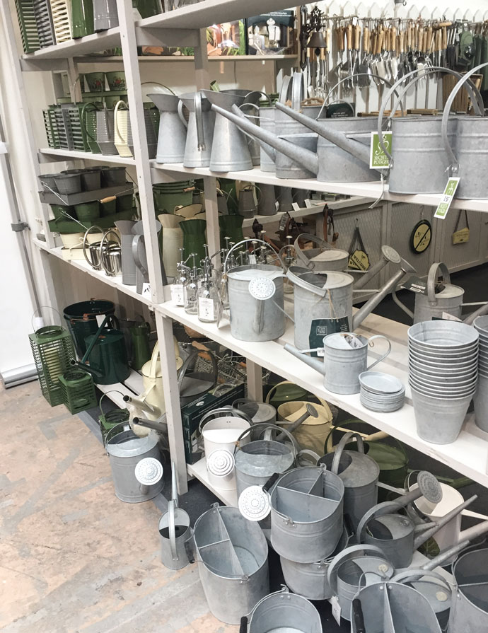 Zink Gießkanne Vintage auf der Gartenträume Berlin kaufen